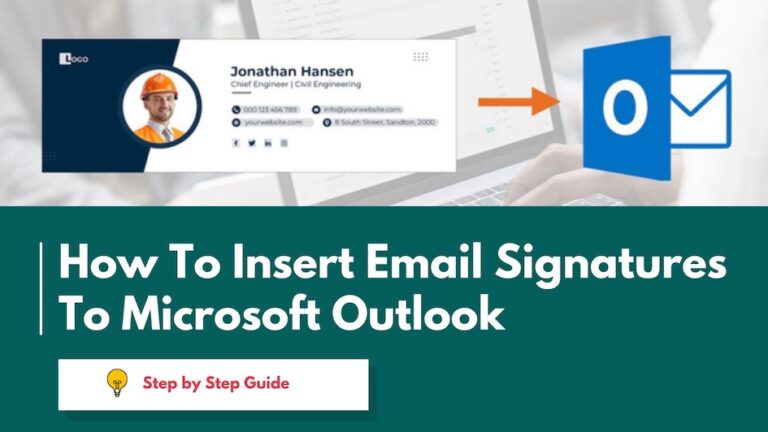 How to Add Email Signatures in Outlook | Outlook 2016 & Office 265